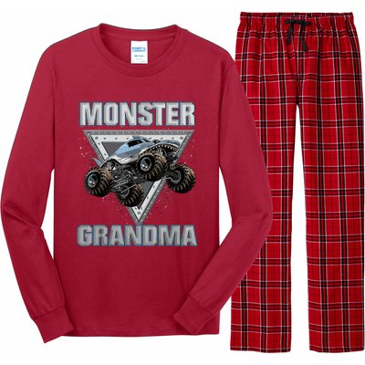 Monster Truck Grandma Long Sleeve Pajama Set