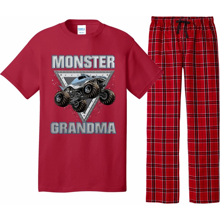 Monster Truck Grandma Pajama Set