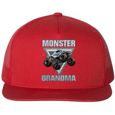 Monster Truck Grandma Flat Bill Trucker Hat