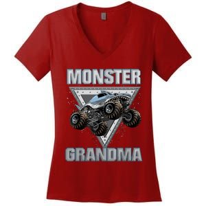 Monster Truck Grandma Women's V-Neck T-Shirt