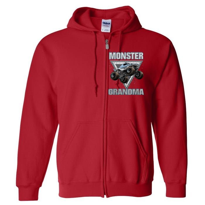 Monster Truck Grandma Full Zip Hoodie