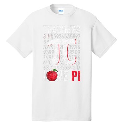 Math Teachers Geek Love Pi Symbol  Pi Day Tall T-Shirt