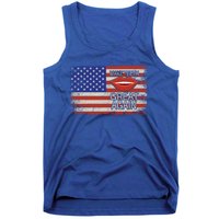 Make Teeth Great Again Funny Dentist Usa Flag American Teeth Cool Gift Tank Top