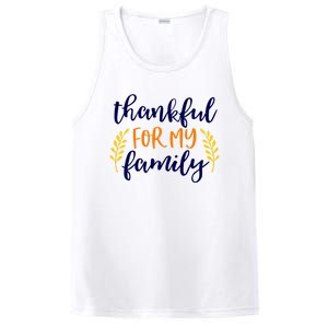 Matching Thanksgiving Gift Thankful For My Family Fall Cool Gift PosiCharge Competitor Tank