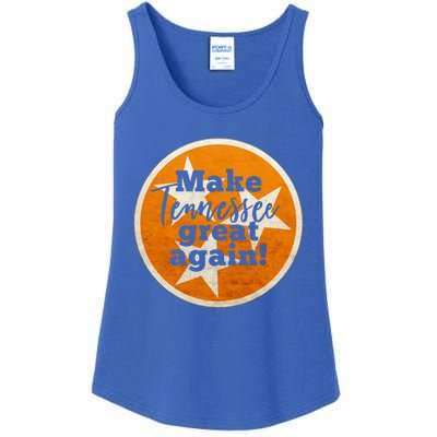 Make Tennessee Great Again State Flag Football Fan Gift Ladies Essential Tank