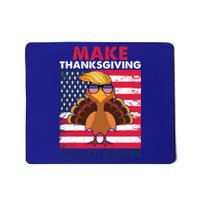 Make Thanksgiving Great Again Trump Vintage Flag Turkey 2024 Gift Mousepad