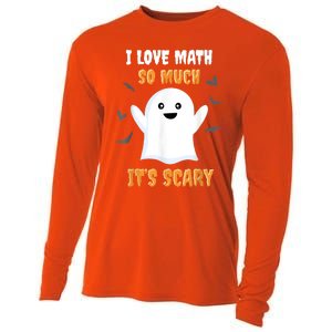 Math Teacher Halloween Funny Math Class School Mathematician Cooling Performance Long Sleeve Crew