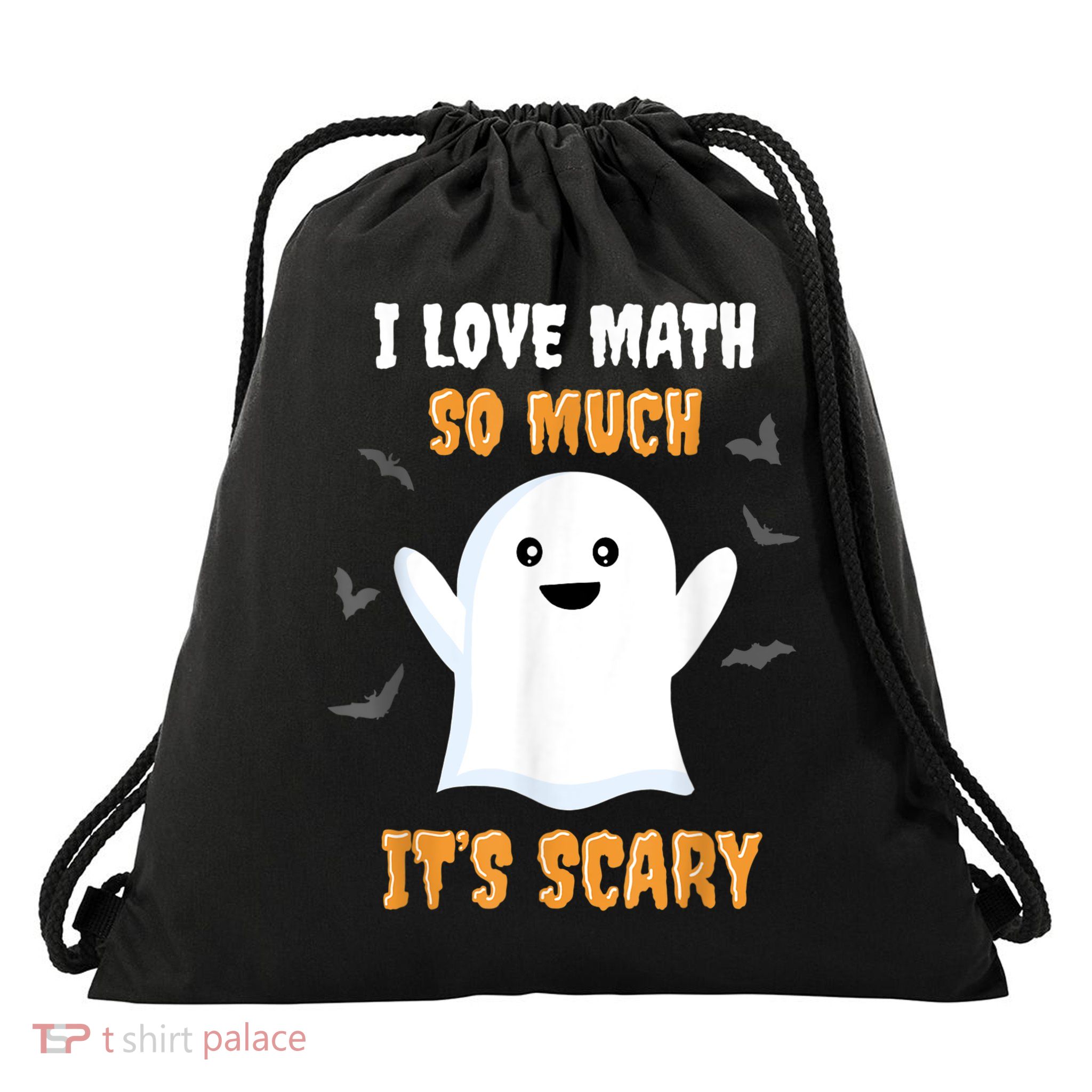 Math Teacher Halloween Funny Math Class School Mathematician Drawstring Bag