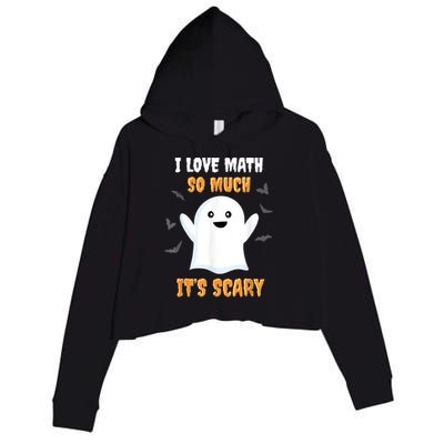 Math Teacher Halloween Funny Math Class School Mathematician Crop Fleece Hoodie