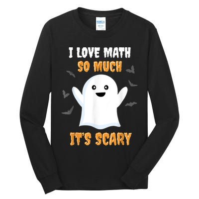 Math Teacher Halloween Funny Math Class School Mathematician Tall Long Sleeve T-Shirt