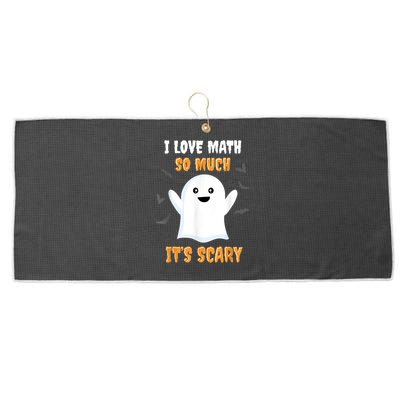 Math Teacher Halloween Funny Math Class School Mathematician Large Microfiber Waffle Golf Towel