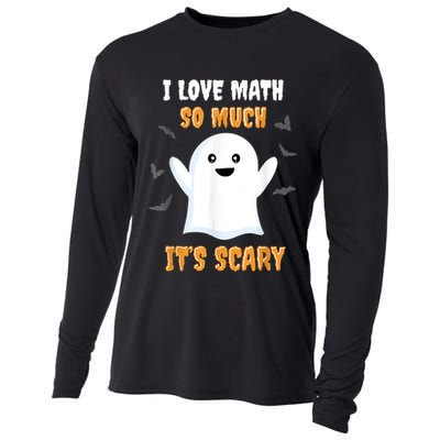 Math Teacher Halloween Funny Math Class School Mathematician Cooling Performance Long Sleeve Crew