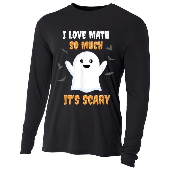 Math Teacher Halloween Funny Math Class School Mathematician Cooling Performance Long Sleeve Crew