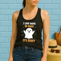 Math Teacher Halloween Funny Math Class School Mathematician Womens Tank Top