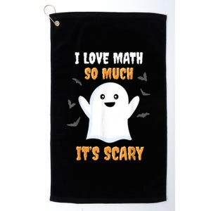 Math Teacher Halloween Funny Math Class School Mathematician Platinum Collection Golf Towel