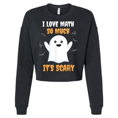 Math Teacher Halloween Funny Math Class School Mathematician Cropped Pullover Crew