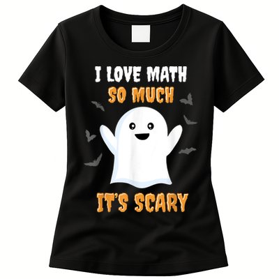 Math Teacher Halloween Funny Math Class School Mathematician Womens T-Shirt