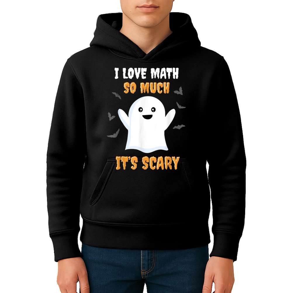 Math Teacher Halloween Funny Math Class School Mathematician Kids Hoodie