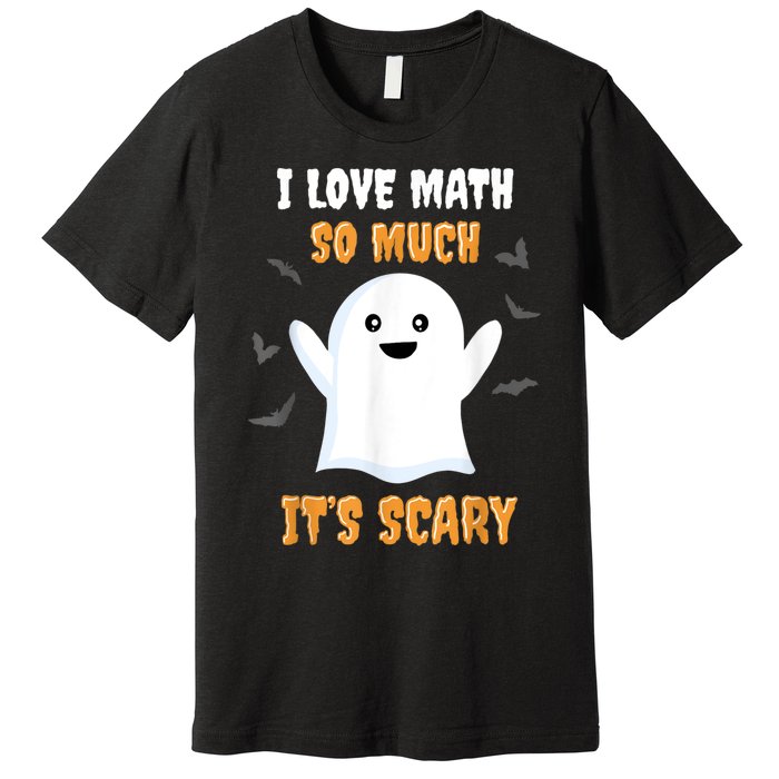 Math Teacher Halloween Funny Math Class School Mathematician Premium T-Shirt