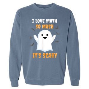 Math Teacher Halloween Funny Math Class School Mathematician Garment-Dyed Sweatshirt