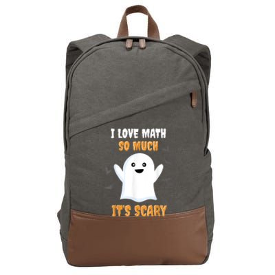 Math Teacher Halloween Funny Math Class School Mathematician Cotton Canvas Backpack