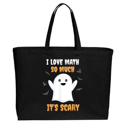 Math Teacher Halloween Funny Math Class School Mathematician Cotton Canvas Jumbo Tote