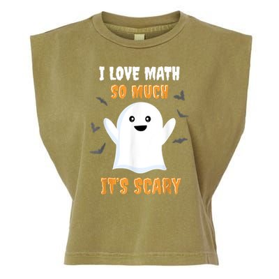 Math Teacher Halloween Funny Math Class School Mathematician Garment-Dyed Women's Muscle Tee