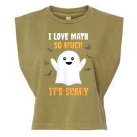 Math Teacher Halloween Funny Math Class School Mathematician Garment-Dyed Women's Muscle Tee