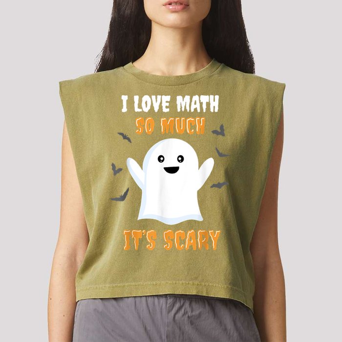 Math Teacher Halloween Funny Math Class School Mathematician Garment-Dyed Women's Muscle Tee
