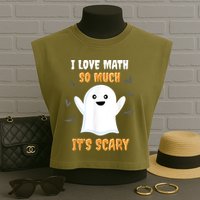 Math Teacher Halloween Funny Math Class School Mathematician Garment-Dyed Women's Muscle Tee