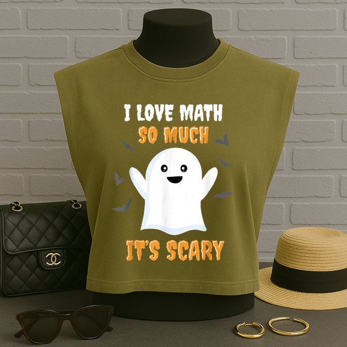 Math Teacher Halloween Funny Math Class School Mathematician Garment-Dyed Women's Muscle Tee