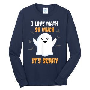 Math Teacher Halloween Funny Math Class School Mathematician Tall Long Sleeve T-Shirt