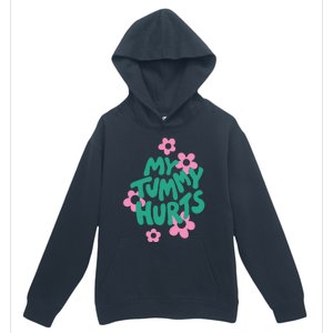 My Tummy Hurts Aesthetic Cute Flower Groovy Graphic Urban Pullover Hoodie