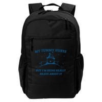 My Tummy Hurts Funny Bear Retro Cartoon Meme Backpack