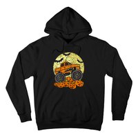 Monster Truck Halloween Jack O Lantern Moon Pumpkin Hoodie