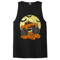 Monster Truck Halloween Jack O Lantern Moon Pumpkin PosiCharge Competitor Tank