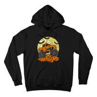 Monster Truck Halloween Jack O Lantern Moon Pumpkin Tall Hoodie