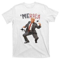 Merica Trump Happy 4th Of July Trump American Flag Gifts T-Shirt