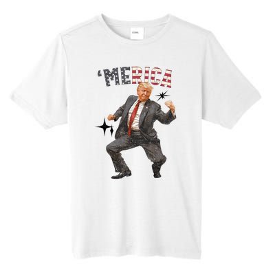 Merica Trump Happy 4th Of July Trump American Flag Gifts Tall Fusion ChromaSoft Performance T-Shirt