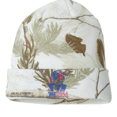 Merica Trump Happy 4th Of July Trump American Flag Kati Licensed 12" Camo Beanie