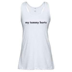 My Tummy Hurts Funny Ladies Essential Flowy Tank