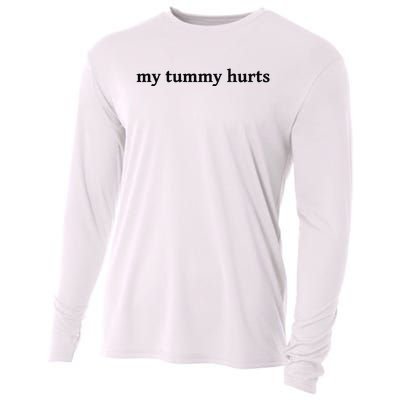 My Tummy Hurts Funny Cooling Performance Long Sleeve Crew