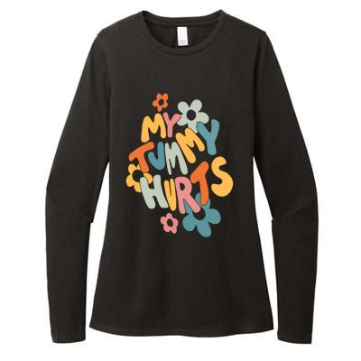 My Tummy Hurts Womens CVC Long Sleeve Shirt