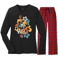 My Tummy Hurts Women's Long Sleeve Flannel Pajama Set 