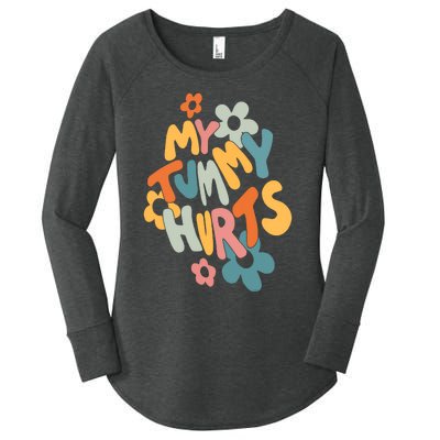 My Tummy Hurts Women's Perfect Tri Tunic Long Sleeve Shirt