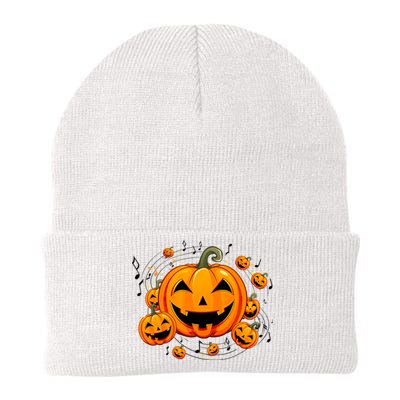 Music Teacher Halloween Fall Pumpkin Knit Cap Winter Beanie