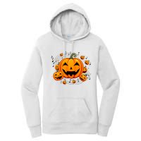 Music Teacher Halloween Fall Pumpkin Women's Pullover Hoodie