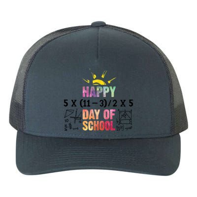 Math Teacher Happy 100th Day Of School Equations Gift Yupoong Adult 5-Panel Trucker Hat