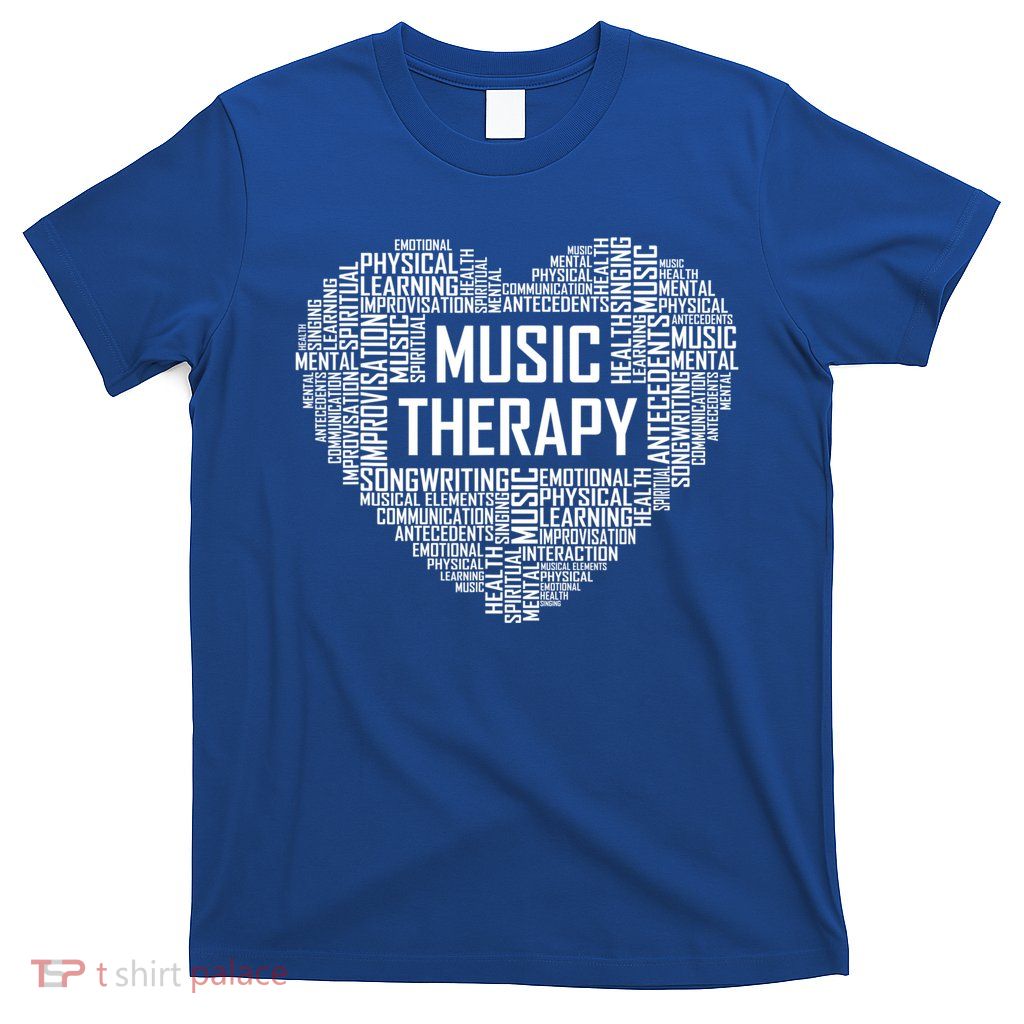 Music Therapy Heart Gift Therapist Appreciation Graduation Gift T-Shirt