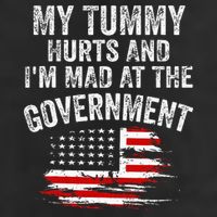 My Tummy Hurts And I'm MAD At The Government Meme Cool Comfort Performance Bucket Hat